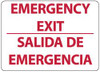 AccuformNMC Emergency Exit, Plastic Exit Sign 14" Wide x 10" High, English/Spanish M738RB - 72310865