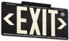 AccuformNMC Exit, Plastic Exit Sign 15-7/8" Wide x 8-5/8" High, Glow-in-the-Dark 7090B - 72311608