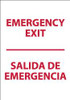 AccuformNMC Emergency Exit, Plastic Exit Sign 14" Wide x 20" High, English/Spanish M699RC - 73070906