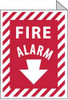AccuformNMC Fire Alarm, Aluminum Fire Sign 9" Wide x 12" High FAFMA - 74737552