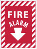 AccuformNMC Fire Alarm, Plastic Fire Sign 9" Wide x 12" High FAPSER - 74737594