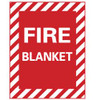 AccuformNMC Fire Blanket, Plastic Fire Sign 9" Wide x 12" High FBPR - 74737636