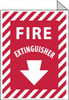 AccuformNMC Fire Extinguisher, Aluminum Fire Sign 9" Wide x 12" High FXFMA - 74737784