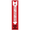 AccuformNMC Extinguisher, Plastic Fire Sign 4" Wide x 18" High, English/Spanish M723R - 79616124