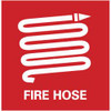 AccuformNMC Fire Hose, Pressure Sensitive Vinyl Fire Sign 7" Wide x 7" High S29P - 79918124