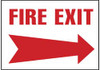 AccuformNMC Fire Exit, Plastic Fire Sign 14" Wide x 10" High FERARB - 86529427