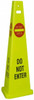 AccuformNMC 3 Qty 1 Pack Do Not Enter, 40" High, Plastic Floor Sign Cone, Red & Black on Yellow, For Security & Admittance TFS304 - 77556744