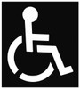 C.H. Hanson Facility Stencils, Type: Graphic/Symbol Only, Message Type: Parking Lot, Legend: Handicap Symbol, Character Height (Inch): 43, Graphic Type: Handicapped Symbol, Stencil Height (Inch): 46 12438 - 00198820