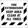 AccuformNMC Fire Extinguisher - Keep Area Clear at All Times Stencil 0.06 Inch Thick, Polyethylene, English PMS233 - 72311160