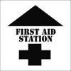 AccuformNMC First Aid Station Stencil 0.06 Inch Thick, Polyethylene, English PMS206 - 74709213