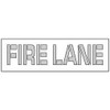AccuformNMC Fire Lane Stencil 4 Inch High x 22 Inch Wide Character x 0.06 Inch Thick, Polyethylene, English PMS41 - 74711821