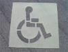 AccuformNMC Handicapped Symbol Stencil 38 Inch High x 34 Inch Wide Character x 0.06 Inch Thick, Polyethylene PMS50 - 74711904