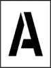 AccuformNMC A to Z Letter Set Stencil 24 Inch High x 24 Inch Wide Character x 0.06 Inch Thick, Polyethylene, English PML24 - 77557270