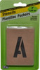 Value Collection Facility Stencils, Type: Letter Set (A-Z), Message Type: Plant Marking, Character Height (Inch): 2, Letter Value: Complete Alphabet, Material: Heavy-Duty Stencil Board ST-2 - 36940567