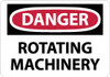 AccuformNMC "Danger - Rotating Machinery", 10" Long x 14" Wide, Aluminum Safety Sign Rectangle, 0.04" Thick, Use for Accident Prevention D608AB - 02158913