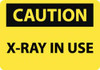 AccuformNMC "Caution - X-ray in Use", 10" Long x 14" Wide, Rigid Plastic Safety Sign Rectangle, 0.05" Thick, Use for Accident Prevention C660RB - 03942455