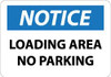 AccuformNMC "Notice - Loading Area - No Parking", 10" Long x 14" Wide, Pressure-Sensitive Vinyl Safety Sign Rectangle, 0.004" Thick, Use for Security & Admittance N294PB - 04773537