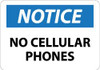 AccuformNMC "Notice - No Cellular Phones", 10" Long x 14" Wide, Pressure-Sensitive Vinyl Safety Sign Rectangle, 0.004" Thick, Use for Security & Admittance N304PB - 04773636