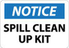 AccuformNMC "Notice - Spill Clean Up Kit", 10" Long x 14" Wide, Pressure-Sensitive Vinyl Safety Sign Rectangle, 0.004" Thick, Use for Restroom, Janitorial & Housekeeping N345PB - 04774055