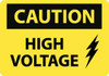 AccuformNMC "Caution - High Voltage", 14" Long x 20" Wide, Aluminum Safety Sign Rectangle, 0.04" Thick, Use for Accident Prevention C669AC - 04775896