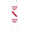 AccuformNMC "Stairway", 18" Long x 4" Wide, Rigid Plastic Safety Sign Rectangle, 0.05" Thick, Use for Accident Prevention TV47 - 05244595