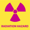 AccuformNMC "Radiation Hazard", 7" Long x 7" Wide, Rigid Plastic Safety Sign Square, 0.05" Thick, Use for Accident Prevention S68R - 07385438