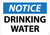 AccuformNMC "Notice - Drinking Water", 10" Long x 14" Wide, Aluminum Safety Sign Rectangle, 0.04" Thick, Use for Security & Admittance N262AB - 08851792