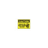 AccuformNMC "Caution - Lock Out for Safety Before You Start", 10" Long x 14" Wide, Rigid Plastic Safety Sign Rectangle, 0.05" Thick, Use for Accident Prevention C177RB - 09457995