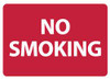 AccuformNMC "No Smoking", 10" Long x 14" Wide, Aluminum Safety Sign Rectangle, 0.04" Thick, Use for Smoking Regulations M759AB - 56235286