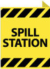 AccuformNMC "Spill Station", 10" Long x 8" Wide, Rigid Plastic Safety Sign Rectangle, 0.05" Thick, Use for Restroom, Janitorial & Housekeeping TV20 - 56235476
