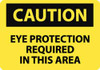 AccuformNMC "Caution - Eye Protection Required in This Area", 7" Long x 10" Wide, Aluminum Safety Sign Rectangle, 0.04" Thick, Use for Accident Prevention C26A - 56235609