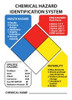 AccuformNMC "Chemical Hazard Identification System", 14" Long x 10" Wide, Aluminum Safety Sign Rectangle, 0.04" Thick, Use for Hazardous Materials HMK4 - 56238124