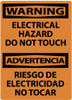 AccuformNMC "Warning - Electrical Hazard - Do Not Touch", 14" Long x 10" Wide, Aluminum Safety Sign Rectangle, 0.04" Thick, Use for Accident Prevention ESW500AB - 62202460