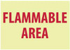 AccuformNMC "Flammable Area", 7" Long x 10" Wide, Pressure-Sensitive Vinyl Safety Sign Rectangle, 0.004" Thick, Use for Hazardous Materials GL125P - 62202627