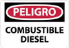 AccuformNMC "Peligro - Combustible Diesel", 10" Long x 14" Wide, Rigid Plastic Safety Sign Rectangle, 0.05" Thick, Use for Workplace/Safety SPD427RB - 62204052