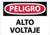 AccuformNMC "Peligro - Alto Voltaje", 10" Long x 14" Wide, Pressure-Sensitive Vinyl Safety Sign Rectangle, 0.004" Thick, Use for Workplace/Safety SPD49PB - 62204185