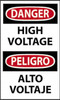 AccuformNMC "Danger - High Voltage", 20" Long x 14" Wide, Rigid Plastic Safety Sign Rectangle, 0.05" Thick, Use for Accident Prevention ESD49RC - 63369052
