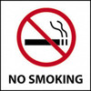 AccuformNMC "No Smoking", 7" Long x 7" Wide, Pressure-Sensitive Vinyl Safety Sign Square, 0.004" Thick, Use for Accident Prevention S1P - 63370217
