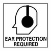 AccuformNMC "Ear Protection Required", 7" Long x 7" Wide, Rigid Plastic Safety Sign Square, 0.05" Thick, Use for Accident Prevention S17R - 63370332