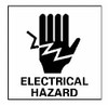 AccuformNMC "Electrical Hazard", 7" Long x 7" Wide, Rigid Plastic Safety Sign Square, 0.05" Thick, Use for Accident Prevention S62R - 63370514