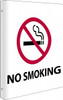 AccuformNMC "No Smoking", 10" Long x 8" Wide, Rigid Plastic Safety Sign Rectangle, 0.05" Thick, Use for Accident Prevention TV9 - 63374524