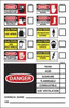AccuformNMC "Chemical ID", 14" Long x 10" Wide, Pressure-Sensitive Vinyl Safety Sign Rectangle, 0.004" Thick, Use for Hazardous Materials CI10P - 63377758