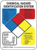 AccuformNMC "Chemical Hazard Identification System", 14" Long x 10" Wide, Rigid Plastic Safety Sign Rectangle, 0.05" Thick, Use for Hazardous Materials HMK - 63377832