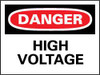 AccuformNMC "Danger - High Voltage", 14" Long x 20" Wide, Rigid Plastic Safety Sign Rectangle, 0.05" Thick, Use for Accident Prevention D49RC - 67704148