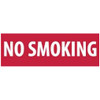 AccuformNMC "No Smoking", 4" Long x 12" Wide, Rigid Plastic Safety Sign Rectangle, 0.05" Thick, Use for Smoking Regulations M11R - 72309511