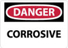 AccuformNMC "Danger - Corrosive", 7" Long x 10" Wide, Aluminum Safety Sign Rectangle, 0.04" Thick, Use for Hazardous Materials D251A - 72312259