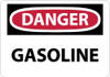 AccuformNMC "Danger - Gasoline", 7" Long x 10" Wide, Aluminum Safety Sign Rectangle, 0.04" Thick, Use for Hazardous Materials D40A - 72312523