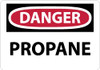 AccuformNMC "Danger - Propane", 7" Long x 10" Wide, Aluminum Safety Sign Rectangle, 0.04" Thick, Use for Hazardous Materials D603A - 72312929