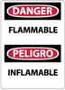 AccuformNMC "Danger - Flammable", 14" Long x 10" Wide, Rigid Plastic Safety Sign Rectangle, 0.05" Thick, Use for Hazardous Materials ESD660RB - 72313968