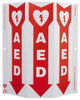 AccuformNMC "AED", 12" Long x 9" Wide, Rigid Plastic Safety Sign Rectangle, 0.01" Thick, Use for First Aid GW4055 - 72315211